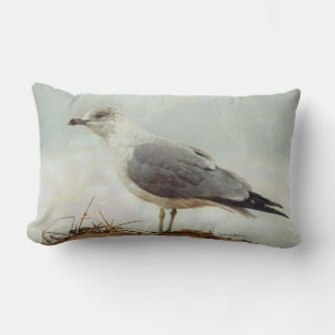 Rectangle Coussin lombaire de jet d'oiseau de mouette
