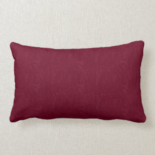 Rectangle Coussin lombaire de moirage d'impression marron de