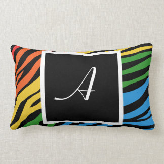 Rectangle Coussin lombaire de monogramme de mélange