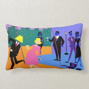 Rectangle Coussin lombaire de rétro partie urbaine de dessu