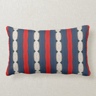 Rectangle Coussin lombaire de rouge, blanc et bleu