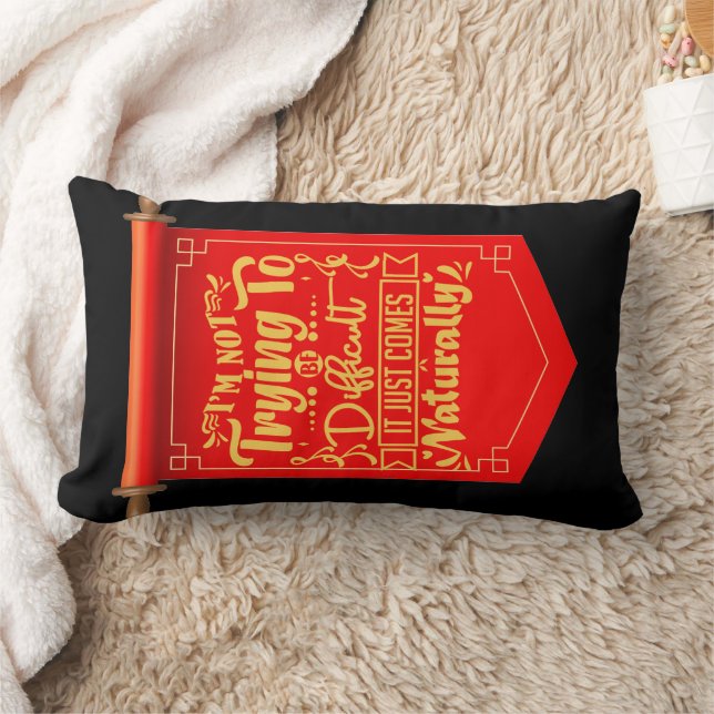 Rectangle coussin lombaire de style motif et glam (Couverture)