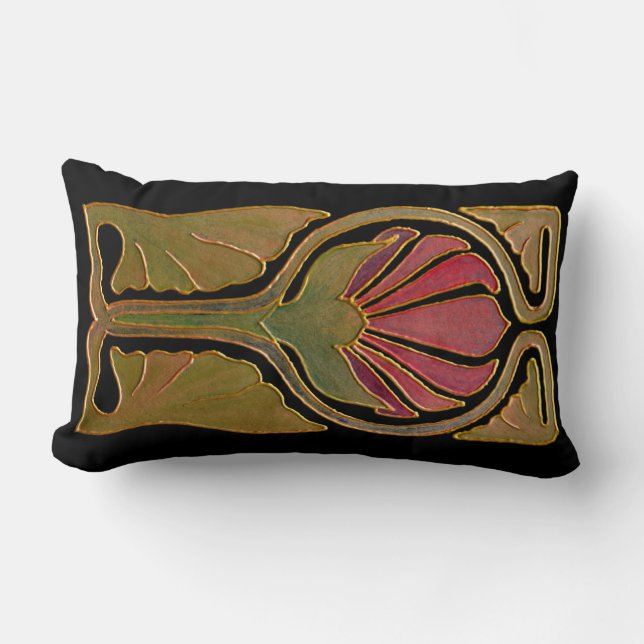 Rectangle Coussin lombaire des inspirations I d'art déco (Recto)