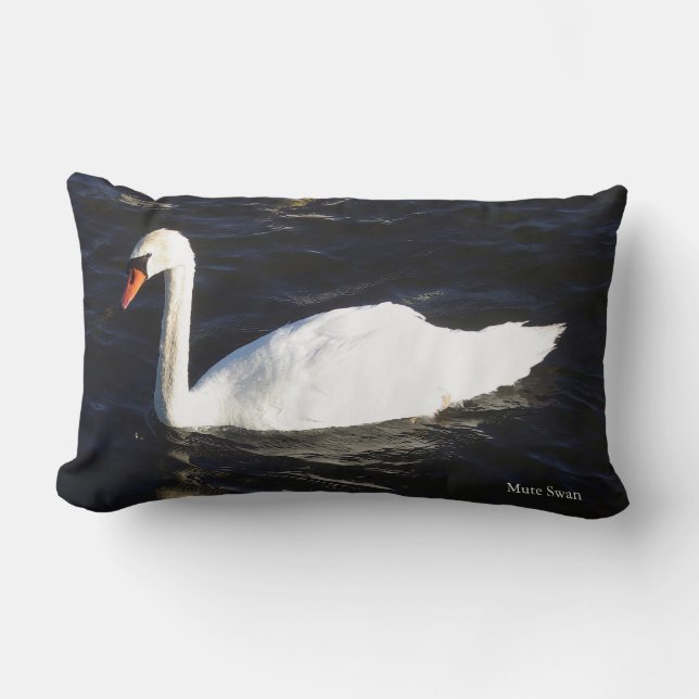 Rectangle Coussin lombaire du cygne muet (Recto)