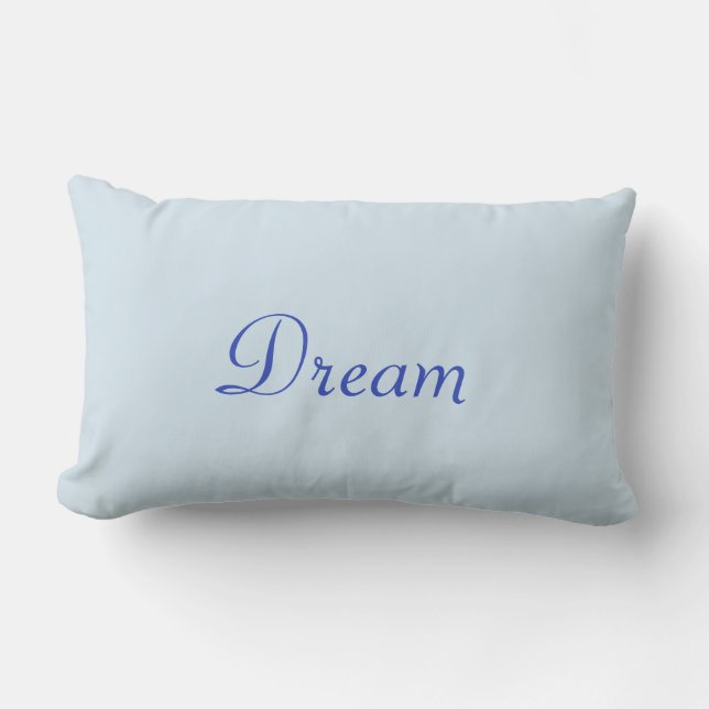 Rectangle Coussin lombaire du rêve bleu Poudre (Recto)
