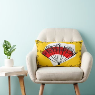 Rectangle Coussin lombaire du ventilateur espagnol
