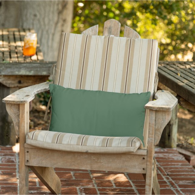 Rectangle Coussin lombaire extérieur vert chasseur (Chaise)