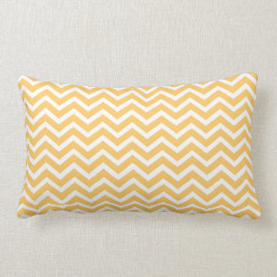 Rectangle Coussin lombaire jaune foncé de Chevron