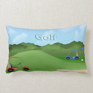 Rectangle Coussin lombaire jouant au golf