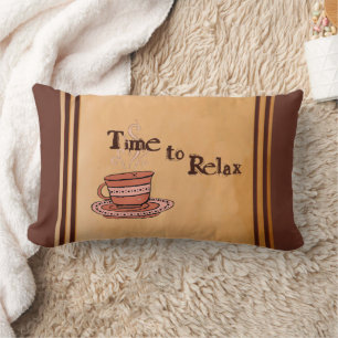 Rectangle Coussin Lombaire Marron "Chocolate Bar" Time to Re