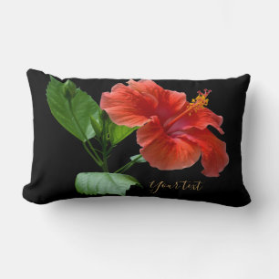Rectangle Coussin lombaire Milano Red Hibiscus