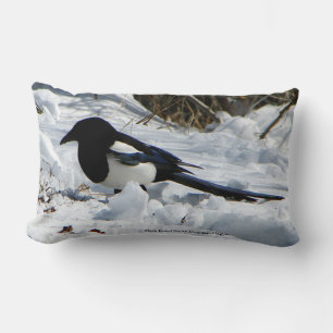 Rectangle Coussin lombaire noir Billed Rocky Mountain Magpie
