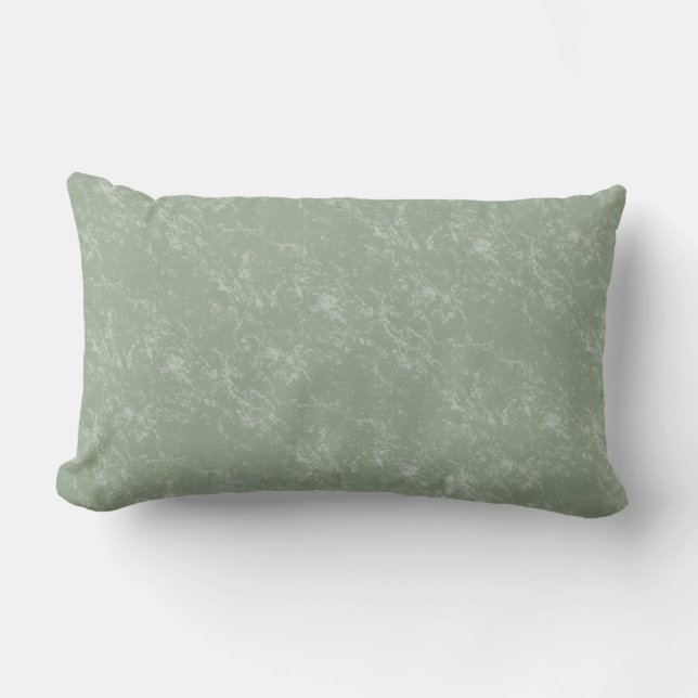Rectangle Coussin lombaire ombragé par marbre de vert sauge (Recto)