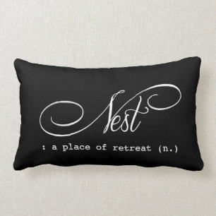 Rectangle Coussin lombaire personnalisable de nid