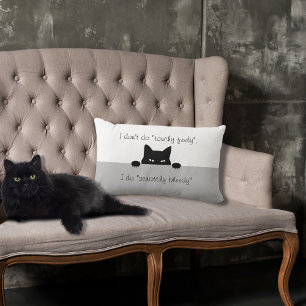 Rectangle Coussin Lombaire Tactile Chat Sournois