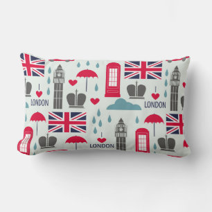 Rectangle Coussin Lumbar à thème Londres