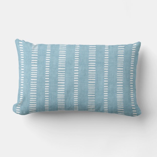 Rectangle Coussin Lumbar bleu clair (Recto)