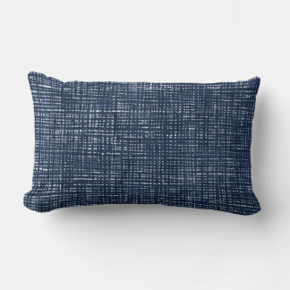 Rectangle Coussin Lumbar bleu de la marine Indigo