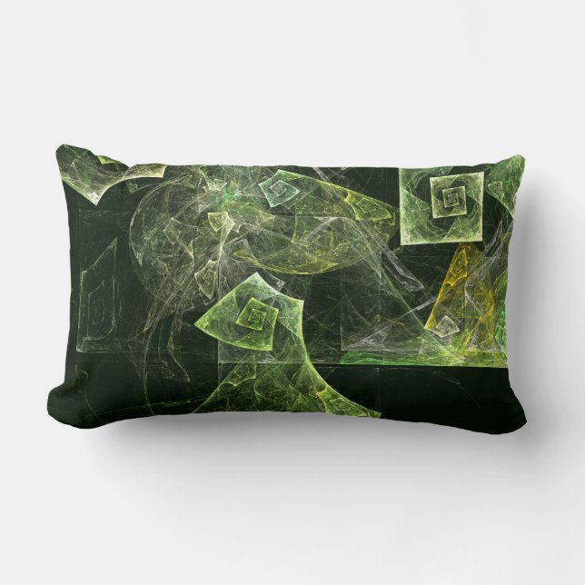 Rectangle Coussin Lumbar d'art Abstrait à balance tordue (Recto)