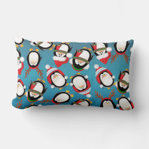 Rectangle Coussin Lumbar de pingouins précieux