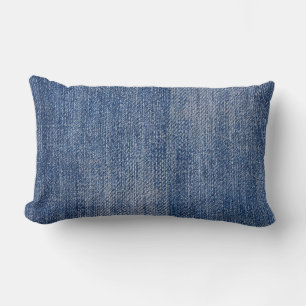Rectangle Coussin LUMBAR DENIM-LOOK