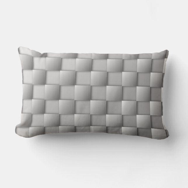 Rectangle Coussin Lumbar des chèques en argent (Recto)