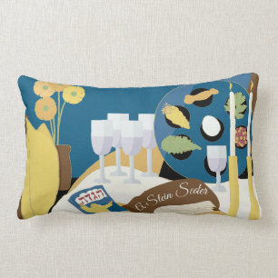 Rectangle Coussin Lumbar du séder de Pessah "A Passover Sed