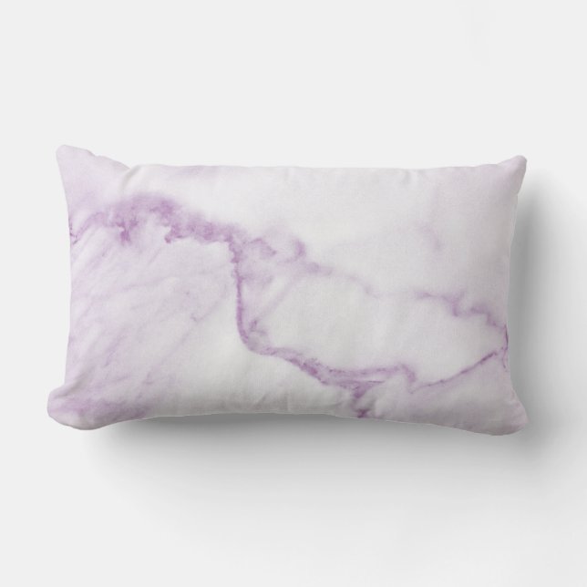 Rectangle Coussin Lumbar en marbre violet (Recto)