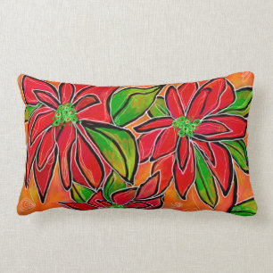 Rectangle Coussin Lumbar Poinsettia