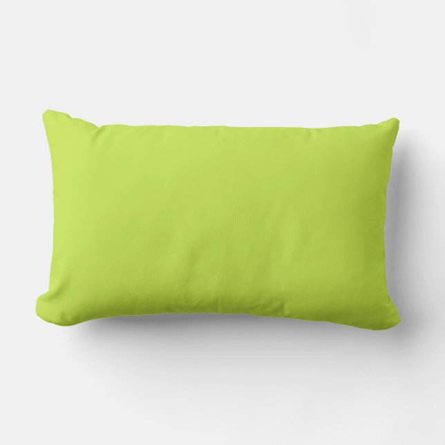 Rectangle Coussin Lumbar vert chaux 13" x 21" (Recto)