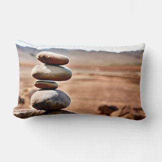 Rectangle Coussin Lumbar Zen Rocks