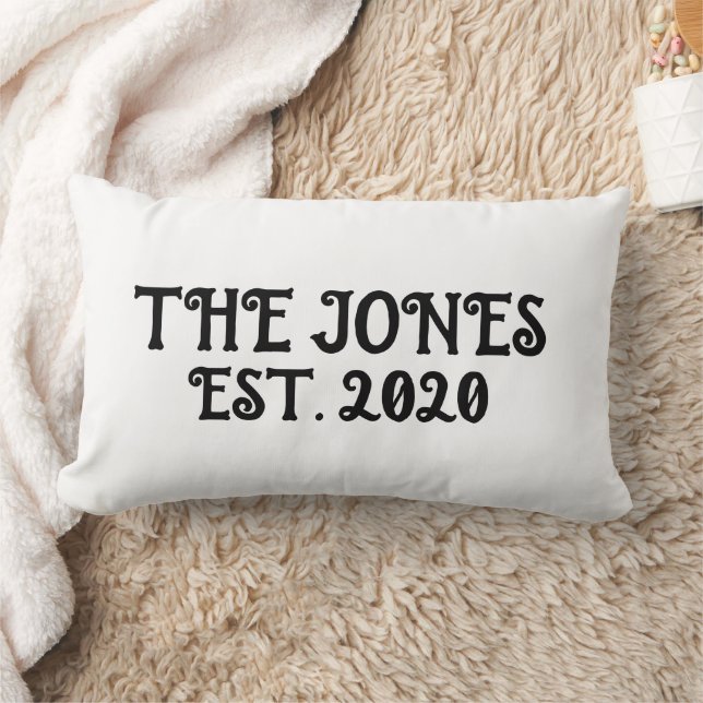 Rectangle COUSSIN mariage CADEAU PERSONNALISÉ LUMBAR BLANC (Couverture)