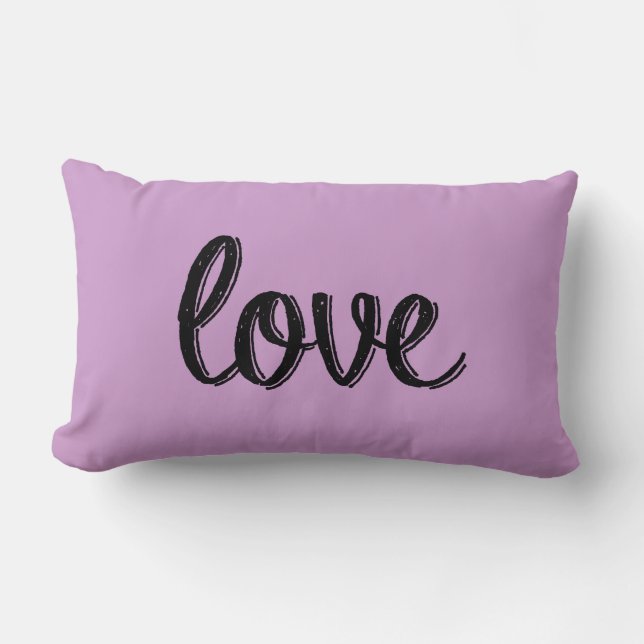 Rectangle Coussin mauve d'amour (Recto)