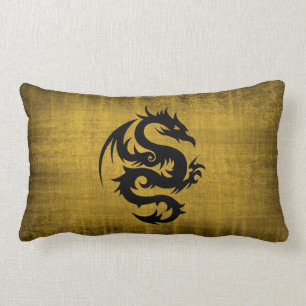 Rectangle Coussin médiéval de velours d'or