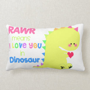 Rectangle Coussin MIGNON SUPERBE de dinosaure