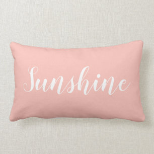 Rectangle Coussin minimaliste élégant à la mode rose mode