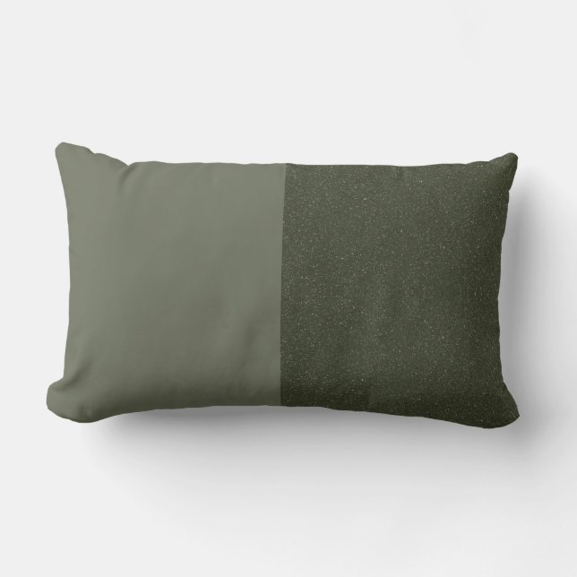 Rectangle Coussin Moss Green Duo - Accent personnalisable (Recto)