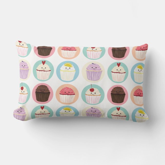 Rectangle Coussin Motif Cupcake Cuties (Recto)
