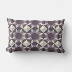 Rectangle Coussin - Motif de surface composée violette