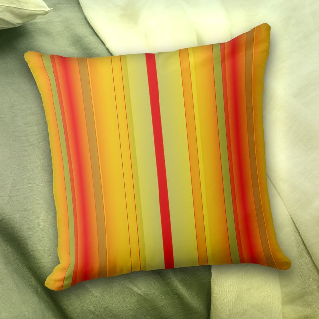 Rectangle Coussin Motif moderne rayé coloré (Créateur téléchargé)