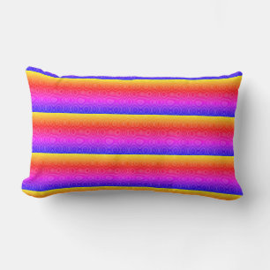Rectangle Coussin Neon Stripe