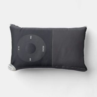 Rectangle coussin noir et blanc iPod