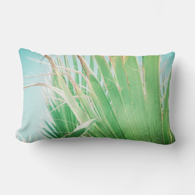 Rectangle Coussin Palm Tree Summer Beach Vibes (Recto)