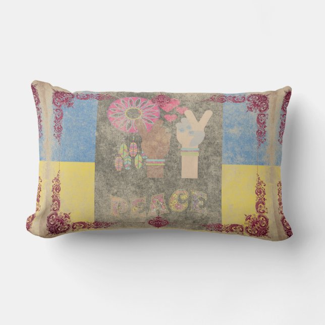 Rectangle Coussin Peace Lumbar (Recto)