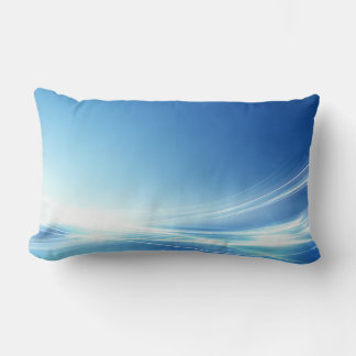 Rectangle Coussin personnalisé - Abstrait bleu