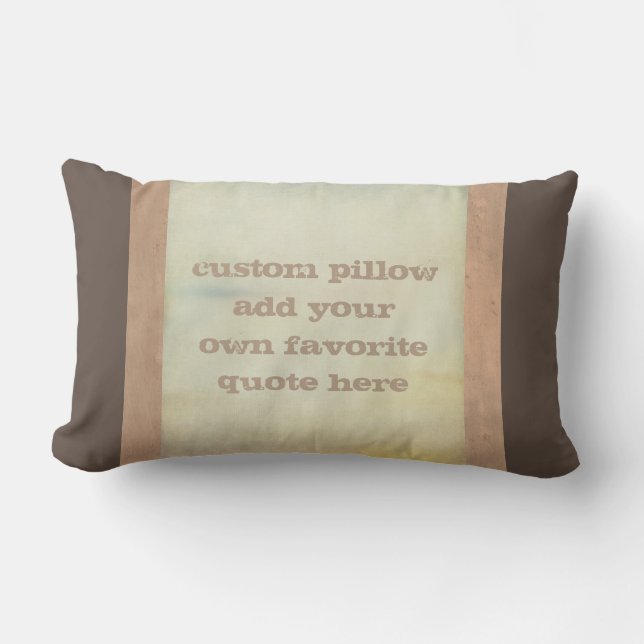 Rectangle coussin personnalisé ajouter votre propre devis st (Recto)