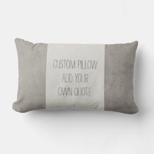 Rectangle coussin personnalisé ajouter votre propre devis su