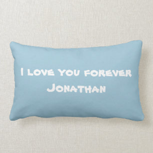 Rectangle Coussin personnalisé de cou - aimez-vous Jonathan