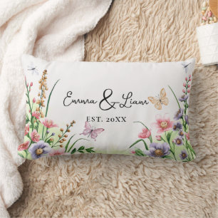 Rectangle Coussin personnalisé Floral de printemps pour l'ét