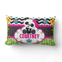 Coussin personnalisé par ours panda de pièce de